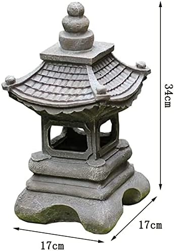 Outdoor Garden Animal Statues Patio Décor, Garden Floor Standing Statues, Outdoor Stone-Like Sculptures Patio Yard Decor Zen Pagoda Stupa Lantern Crafts Ornaments - Image 6