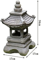 Outdoor Garden Animal Statues Patio Décor, Garden Floor Standing Statues, Outdoor Stone-Like Sculptures Patio Yard Decor Zen Pagoda Stupa Lantern Crafts Ornaments - Image 6