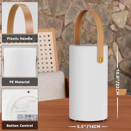 Portable Solar Table Lamp 2 in 1 Charging Outdoor Lantern with Remote RGB Cordless Lights, Water-Resistant IP44 for Patio Terrace Camping Garden Balcony - Image 4