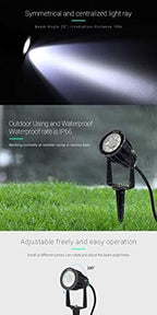 LGIDTECH FUTC04 Miboxer 6W RGB+CCT Outdoor LED Landscape Garden Spotlight AC100-240V 16 Million Colors Changing,Color Temperature Adjustable,Memory Function.Smartphone Can't Control Directly - Image 5