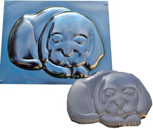 Concrete molds DIY Dog Stepping Stone Mold Mould Plaster Concrete Garden Path 15"x11"x1,37#S04 by SvitMolds