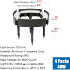 DC 24V Outside Palm Tree Light IP65 Waterproof Uplighting - Image 2