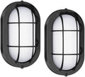 GRUENLICH LED Bulkhead Light, 8.5" Oval Aluminum, 5000K, Black, 2 Pack by GRUENLICH