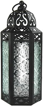 Vela Lanterns Decorative Indoor Candle Holder Table Centerpieces - Moroccan Hanging Outdoor Patio & Porch Home Decor, Turkish Floor Lamp for Wedding, Ramadan (Extra Large 16", Clear Glass) - Image 4