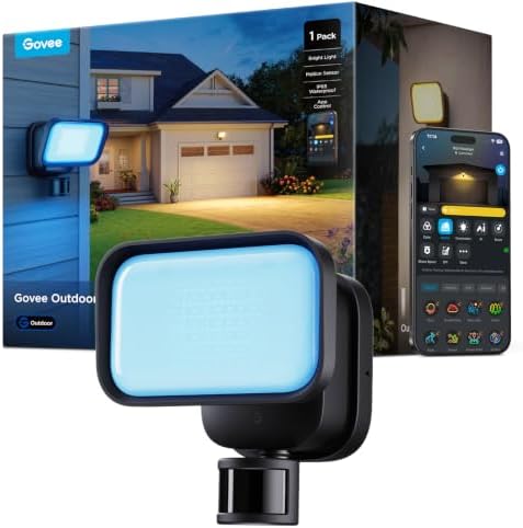 Govee Outdoor Wall Flood Light, 3000LM RGBWW 6500K, IP65 PIR Motion Sensor by Unknown