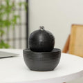 Ceramic Tabletop Desktop mini Fountain Water Feature Water Fall Indoor and Outdoor and Home Decoration (Black A173) by Unknown