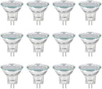 3W MR11 LED Landscape Light Bulbs, Low Voltage 12V 20W Halogen Replacement for Outdoor Landscape Spotlight and Indoor Track Light, GU4 Bi-Pin Base, Soft White 3000K, Non-Dimmable, (Pack of 12) by SANSUN