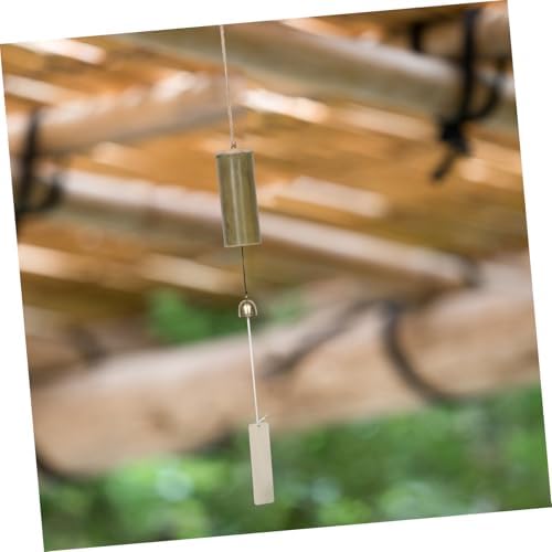 Bamboo Wind Chime Decoration, Traditional Green Outdoor Hanging - Image 6