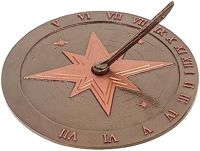 Montague Metal Products Roman Numeral Sundial - Garden Decor - Garden Clock by MontagueMetalProducts