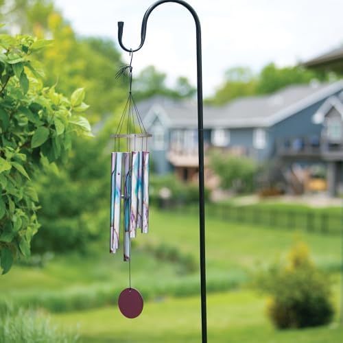 Woodstock Chimes Heroic Wind Bell & 60" Outdoor Shepherd’s Hook, Copper Wind Chime with Tall Black Metal Garden Stake, Deep Tone Windbell & Durable Ground Hanger for Yard, Lawn, or Patio - Image 6