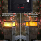 Dynaming 4x4 Solar Post Cap Lights Outdoor with Flickering Flame Light, 6 Pack Black Shell Fence Post Solar Lights Fit 4x4 Vinyl/Wooden Posts, Brightness LED Lighting Decor for Garden Deck Patio - Image 6