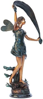 Design Toscano The Dancing Fairy Bronze Garden Statue - Image 2