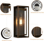 19" Large Outdoor Wall Light Fixtures,Distressed Brown Porch Light - Image 5