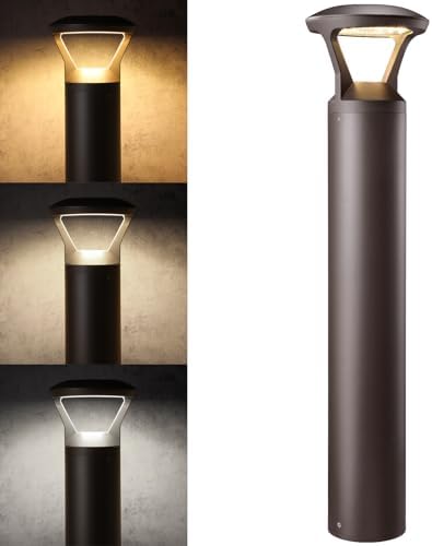 LEONLITE 3CCT LED Bollard Landscape Pathway Light, 43" 14W/19W/24W Adjustable Watts, 120V-277V Bundle 3CCT LED Bollard Landscape Pathway Light, 42" 14W/19W/24W Adjustable Watts, 120V-277V - Image 6