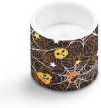 4 Pack Halloween Flickering Flameless Candles with Timers Battery Operated LED Candles with Remote Tea Lights for Trick or Treat Party Home Decorations, Pumpkin Spider Web - Image 2