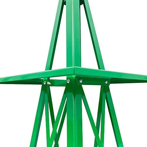 Garden Windmill for Yard Decor, 8 ft Tall Metal Windmill with Spinning Blades, Weather-Resistant Outdoor Windmill for Lawn, Farmhouse, Rustic & Farm Decor,Green - Image 4