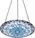 MUMTOP Hanging Bird Bath Outdoor Glass Flower Birdfeeders Garden Yard Decor by MUMTOP