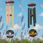Personalized Trucker Memorial Wind Chime – “Keep On Trucking” Custom Name & Years – Outdoor Sympathy Gift for Truck Driver Families – Memorial Windchimes for Loss of Loved One – Remembrance Décor - Image 3