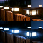 Dynaming 4x4 Solar Post Cap Lights Outdoor with 2 Color Modes, 12 Pack Fence Post Solar Lights Black Shell Fit for Vinyl/Wooden Posts, High Brightness SMD LED Lighting Decor for Garden Deck Patio - Image 5