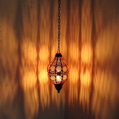 Lalhaveli Valentines Day Gift Moroccan Style Red Candle Lantern for Patio, Indoors/Outdoors Decorations - Image 2