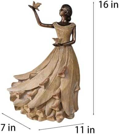 DiliComing Fairy Statue Outdoor Garden - 16 Inch Calla Lily Figurine - Image 7