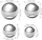 TOYANDONA 4 Pack Stainless Steel Garden Gazing Globes Mirror Ball Ornament - Image 2