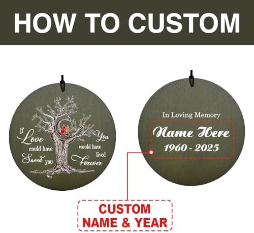 Personalized Outdoor Sympathy Wind Chimes, Mourning Wind Chimes - Image 7