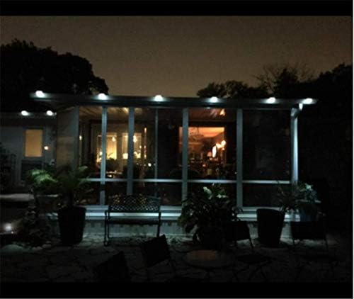 Ulalaza 6Pcs Outdoor Solar Gutter Lights Smart LED Night Light for Yard Driveway Lawn Pathway (White) - Image 6
