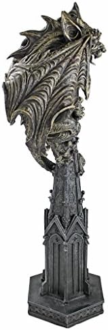 Design Toscano CL4187 Raptor, Gargoyle Surveyor of the Realm Sculpture,two tone stone - Image 2