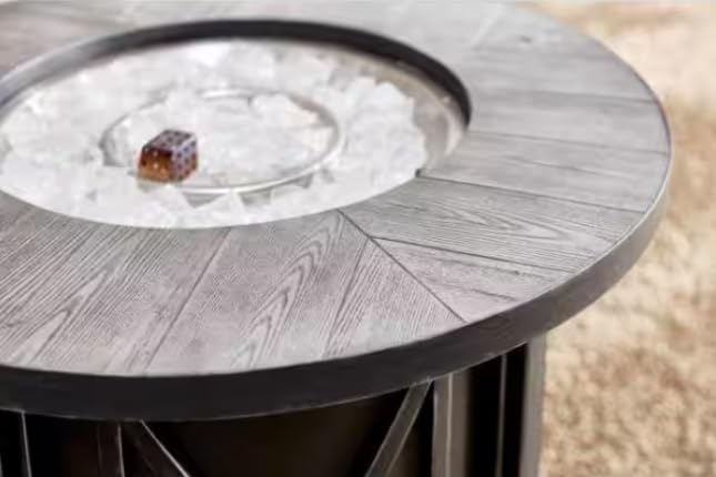 Generic Circular Resin FPC-C-02 Model 35 Inch Diameter Table Replacement for Firepit, Gray, FPC-C-02-Table - Image 3
