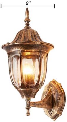 Vintage Metal Wall Lamp, Wall Mount Fixture Stylish Wall Sconces Wall Lighting Country Retro Style Glass Shade Sconce Lighting in Rust 1 Light 499054 - Image 6