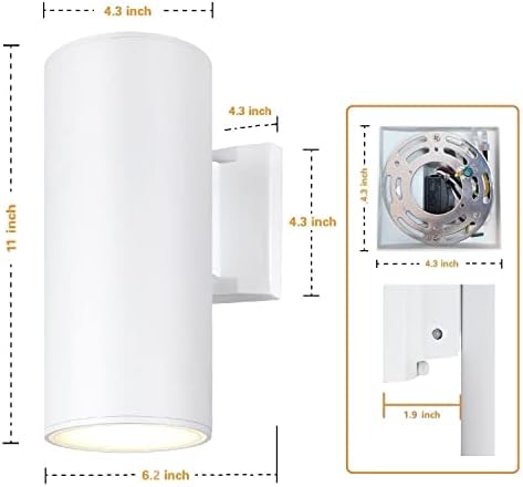 Dusk to Dawn Sensor Outdoor Wall Light, Waterproof Exterior Lights - Image 6