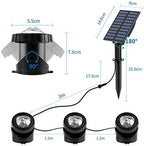 T-SUN Solar Pond Lights, 3-in-1 Color Changing Solar Fountain Lights - Image 3