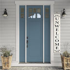 Unwelcome Porch Sign Go Away For Front Door Farmhouse Porch Vertical Wooden Plaque Entryway Home Outdoor Seasonal Spring Summer Decoration 8x48inch - Image 5