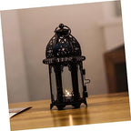 2pcs Morocco Style Iron Glass Candle Lanterns Xmas Decorative - Image 4