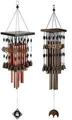 Outdoor Indoor Metal Tube Wind Chime with Copper Bell Large Windchimes for Patio Garden Terrace (Color : Bronze) (Red Copper) - Image 2