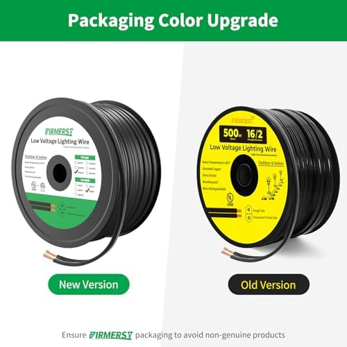 FIRMERST 16/2 Low Voltage Landscape Wire Outdoor Lighting Cable 500 Feet - Image 2