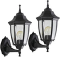 2-Pack Waterproof Aluminum Outdoor Light Fixture Wall Mount Exterior Porch Lights Outdoor Wall Lamp,Anti-Rust Porch Lights for Outside Garage Patio Exterior Lights for House by Haolaike