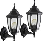 2-Pack Waterproof Aluminum Outdoor Light Fixture Wall Mount Exterior Porch Lights Outdoor Wall Lamp,Anti-Rust Porch Lights for Outside Garage Patio Exterior Lights for House by Haolaike