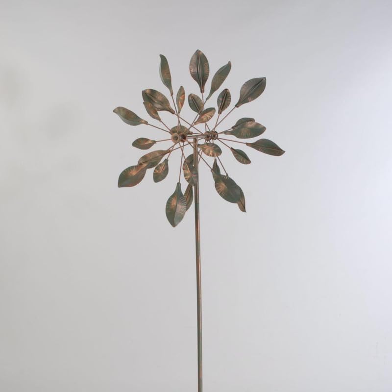 Chalily Spinning Sage Garden Wind Spinner Outdoor Spinners for Yard Decoration and Sculpture Extra Large Metal Spinning Kinetic Art Giant Lawn Decorations Solar Wind Power Sculptures Decor no Motor - Image 2