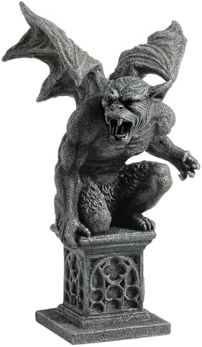 Veronese Design 7 1/2 Winged Gargoyle Kneeling on One Knee Gothic Statue Home Decor Halloween Horror Collectible by VeroneseDesign