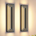 23.6 in Long Outdoor Wall Lights 3 Tier Exterior Lighting Fixtures by ZSMAIKU