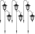 34 Inch Hanging Solar Lights, Shepherd Hook Lights with 2 Shepherd Hooks Waterproof Outdoor Decorative Solar Lantern Lights for Garden Decor, Patio, Backyard, Pathway, 6PACK by Viewsun