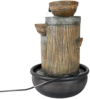 Hamiedun Tabletop Water Fountains Indoor Waterfall and Calming Water Sound Relaxation Desktop Fountain，The for Office, Room Decoration, Portable Feng Shui Fountain Indoor and Outdoor (15.7iches) - Image 5
