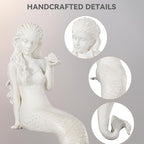 Large Mermaid Statue, 26 in DIY Outdoor Garden Sculpture Figurines - Image 5