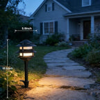 4 Pack Low Voltage Landscape Lighting, Aluminum IP54 Waterproof 3-Tier Integrated LED Pagoda Landscape Lights for Walkway Garden, 2W 12V DC 3000K Warm White, ETL UL CSA Listed - Image 4