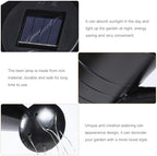 Xmas Solar Watering Can Lamp for Lawn Patio Black Iron Decorative Lighting - Image 3