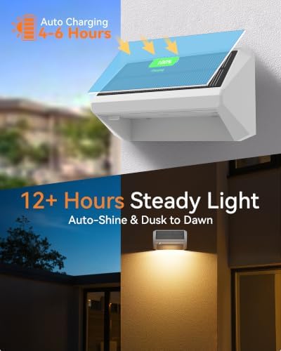 Fence Lights Solar Powered with Remote 12 Pack, IP65 Waterproof - Image 5