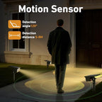 btfarm 4 Pack Solar Lights Outdoor Waterproof, Motion Sensor Outdoor Lights - Image 2
