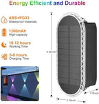Ellasay Solar Fence Lights Backyard: 8-Pack Fence Lights Solar Powered 8 WRGB Color Modes - Up & Down Waterproof Solar Wall Lights for Outdoor/Yard/Poolside/Porch/Patio/Railing - Image 6